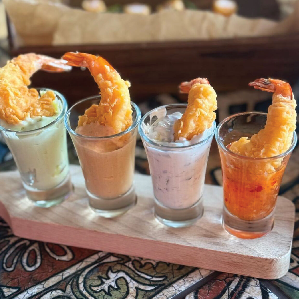 Шоты с креветками