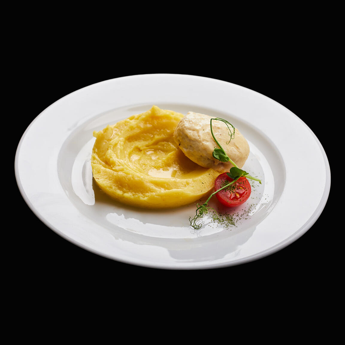 Котлекта куриная на пару с пюре