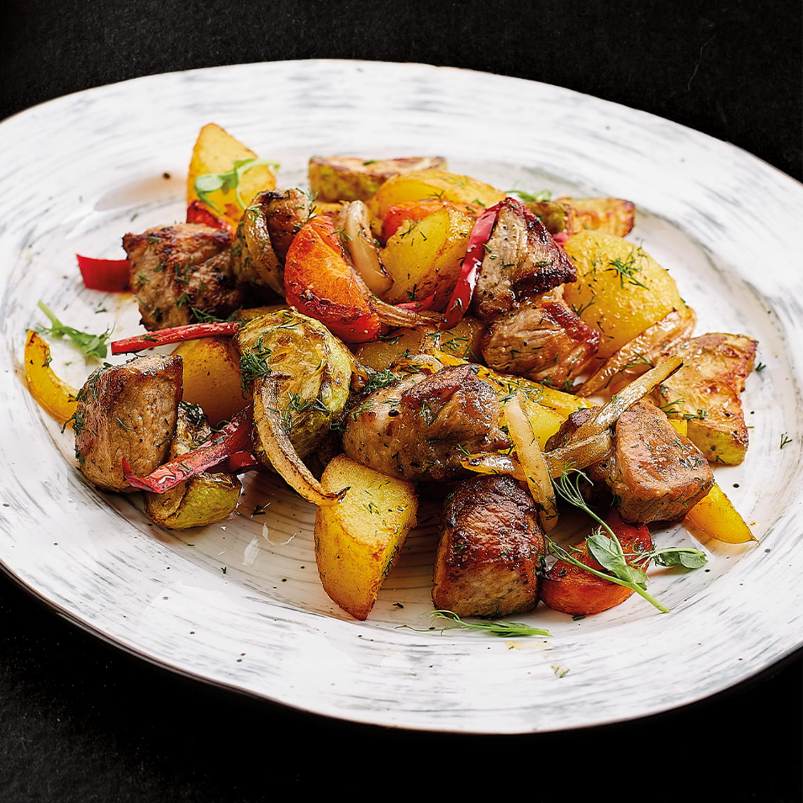 Жаркое из свиной шеи