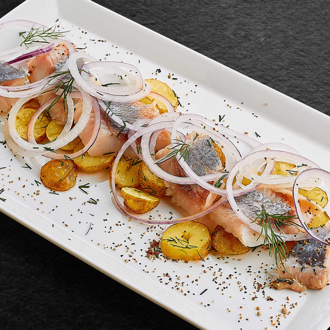 Сельдь с картофелем